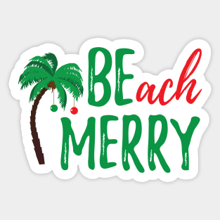 BEach MERRY! Sticker